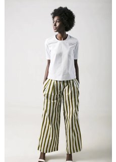Afriek Golden Stripes Pleated Trousers