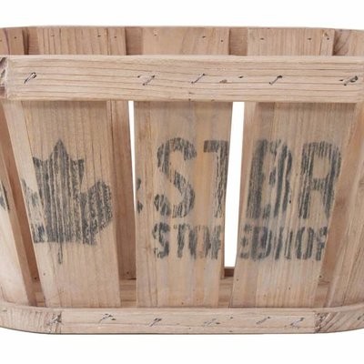 Storage basket of wood 48cm, "wooden basket"