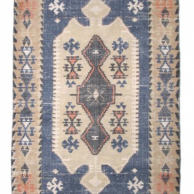 Vloerkleed geprint katoen 180x120cm, "printed cabin rug"
