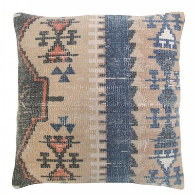 Kussen geprint katoen 50cm, "printed cabin cushion"
