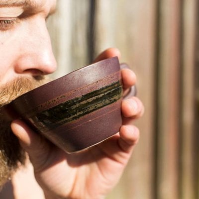 Handgefertigte Keramik-Tasse Set von 6 13x10x6,5cm "Handmade ceramic cup"