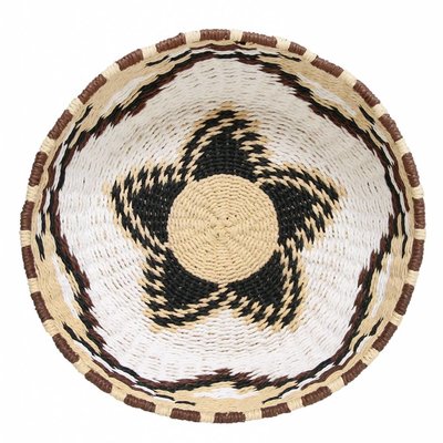 Scale Recycled Paper "native woven basket m" 35cm
