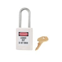 Zenex safety padlock white S31WHT - S31KAWHT