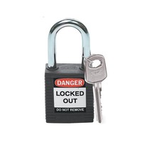 Nylon veiligheidshangslot zwart 051353