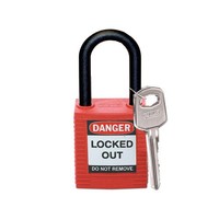 Nylon Sicherheits-vorhängeschloss rot 813594