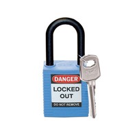 Nylon Sicherheits-vorhängeschloss blau 813593