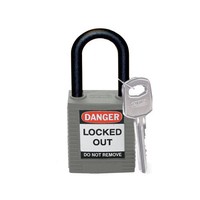 Nylon veiligheidshangslot grijs 814154