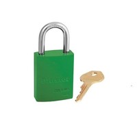 Sicherheitsvorhängeschloss aus Aluminium grün S6835GRN