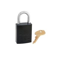 Sicherheitsvorhängeschloss aus Aluminium schwarz S6835BLK