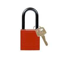 Nylon compact veiligheidshangslot rood 814126