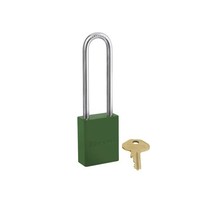 Sicherheitsvorhängeschloss aus Aluminium grün S6835LTGRN