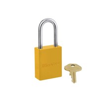 Aluminium safety padlock yellow S6835LFYLW - Copy