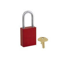Sicherheitsvorhängeschloss aus Aluminium rot S6835LFRED