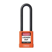 Aluminum safety padlock with orange cover 74/40HB75 ORANGE