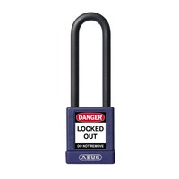 Aluminum safety padlock with purple cover 74/40HB75 LILA