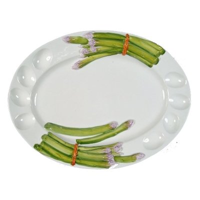 ovaal asperge met eigat 47cm