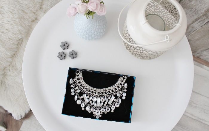 A way to wear a statement necklace