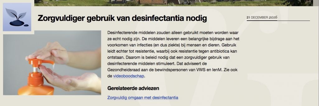 Antibacteriële producten zorgen voor resistentie tegen antibiotica