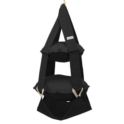 2k trapeze jute zwart