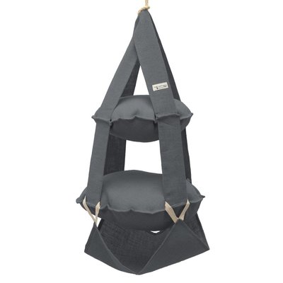2k trapeze jute grijs