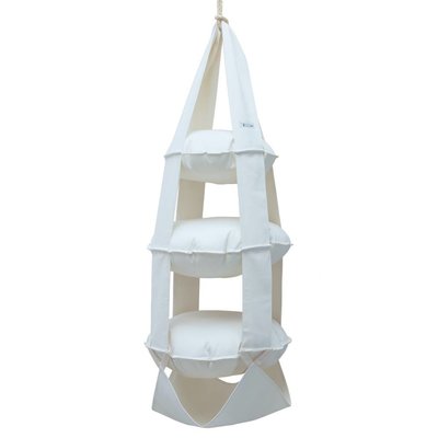 3k trapeze katoen gebleekt (wit)