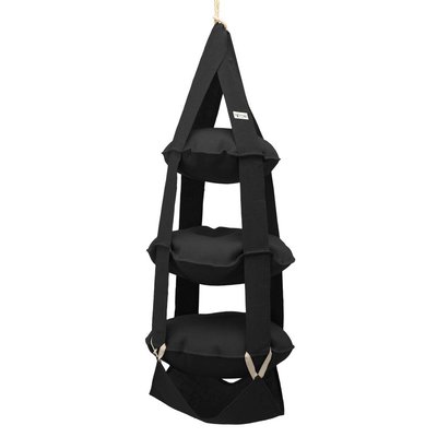 3k trapeze jute zwart
