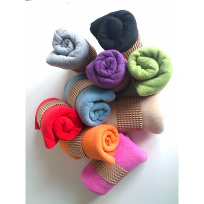 Fleece gekleurde kussenhoezen