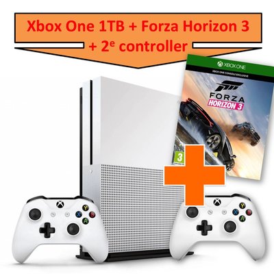 Microsoft Xbox One S Console 1TB + Forza Horizon 3 + 2e Controller