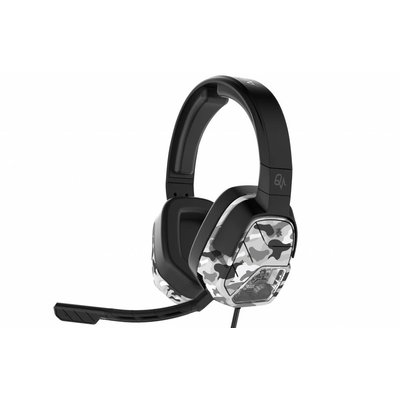 PS4 Afterglow - LVL 5 Plus - Wired Stereo Headset (Quadboost) (White Camo)