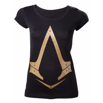 Merchandise Assassin's Creed Syndicate - Female Gold Logo T-Shirt - Maat L