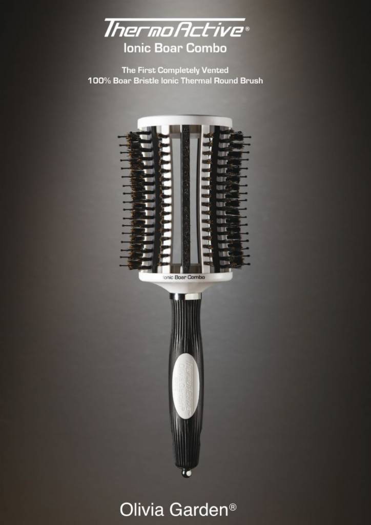 Olivia Garden Thermo Active Ionic Boar Brush Combo Kappers & Co