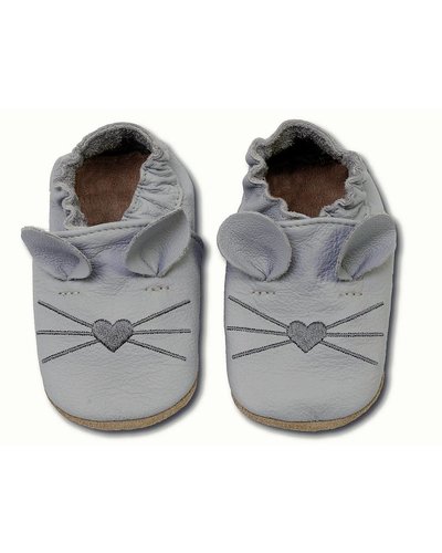 Hobea babyslofje muis licht grijs