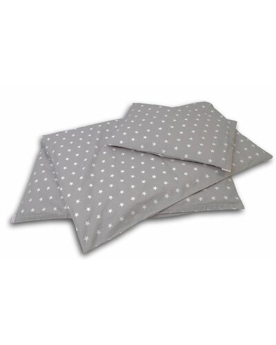 Hobea Dekbed hoes - kussensloop grijs ster