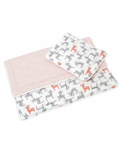 Hobea Hobea bed set kussentje en dekentje bambi