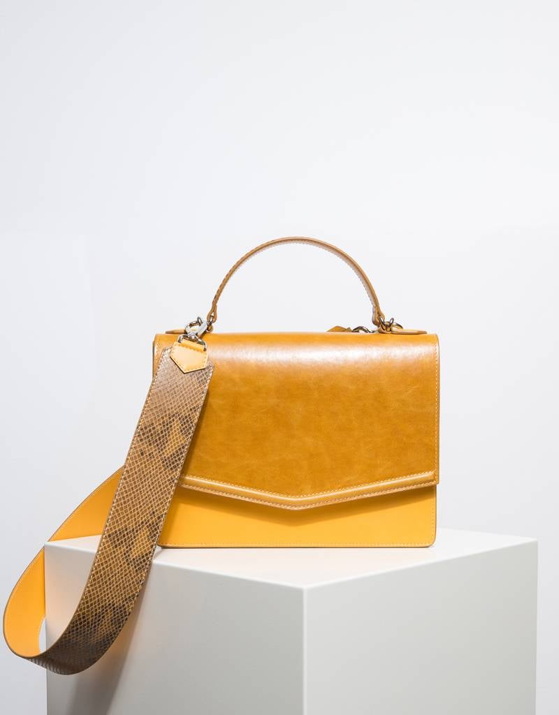 Fan Handbag Mustard Yellow Evi Europe Fan Handbag Mustard Yellow