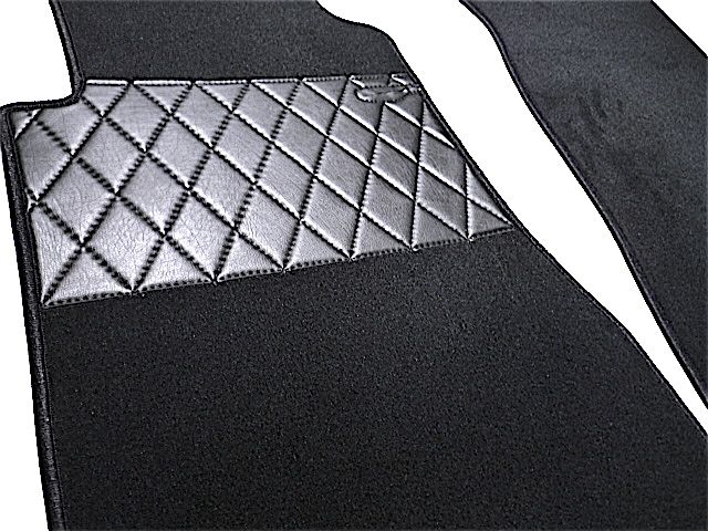 Mercedes Benz W123 Sedan Carpet Set Interior Velours Black