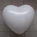 Ballon hart wit 10 stuks Ballon hart wit 10 stuks