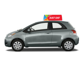 Just Eat Branded Roof Sign