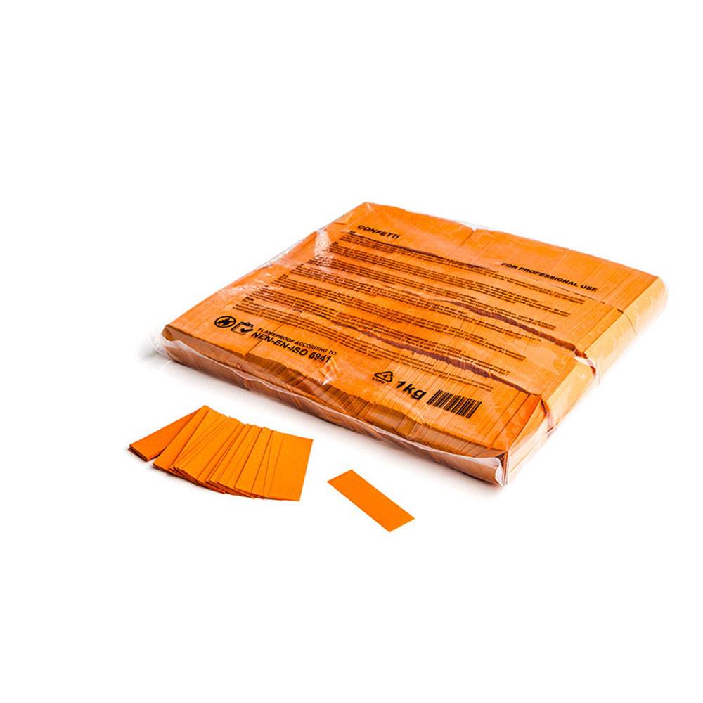 Image of MagicFX Slowfall confetti 55x17mm oranje