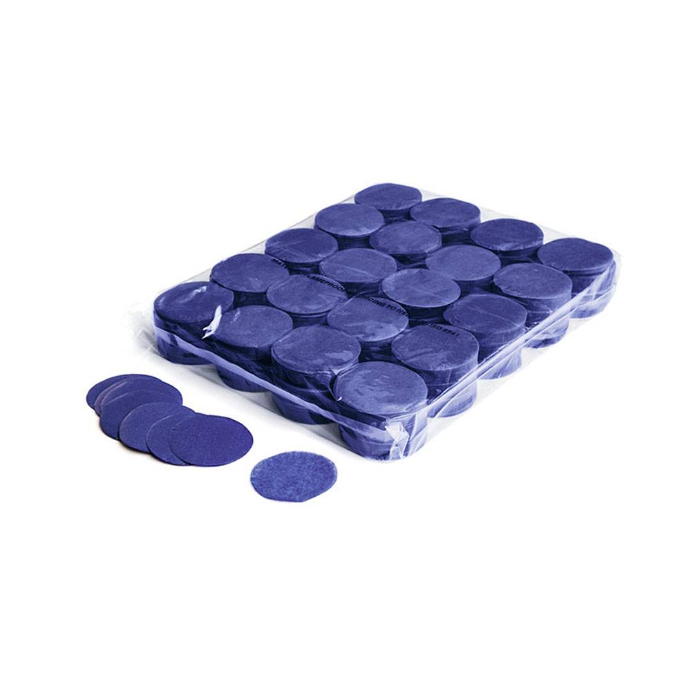 Image of MagicFX Slowfall confetti rondjes 55mm donkerblauw