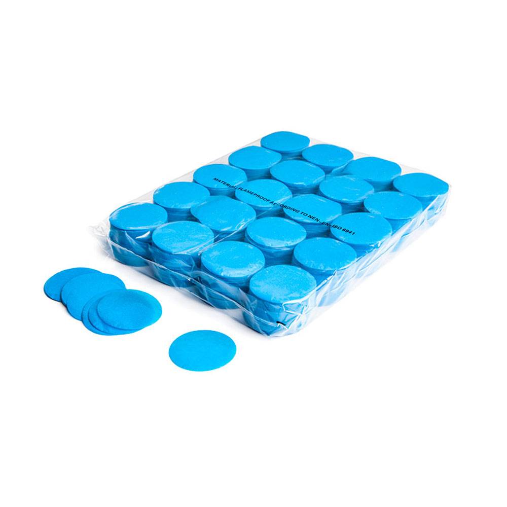 Image of MagicFX Slowfall confetti rondjes 55mm lichtblauw