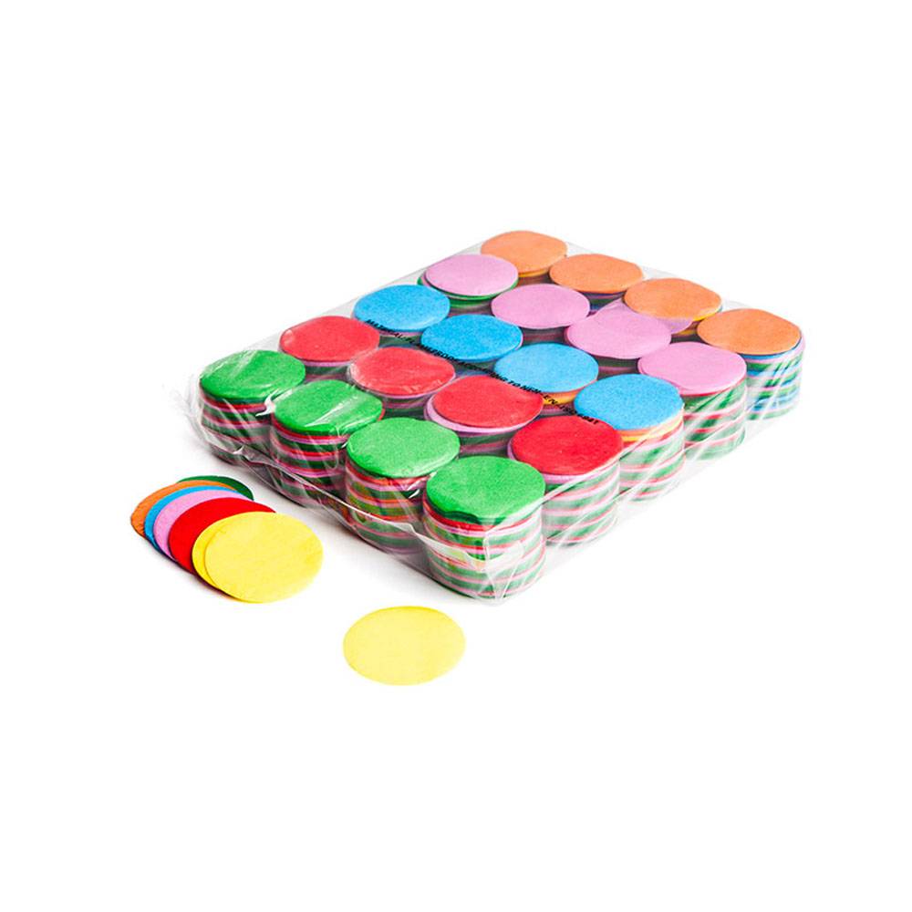 Image of MagicFX Slowfall confetti rondjes 55mm multicolour