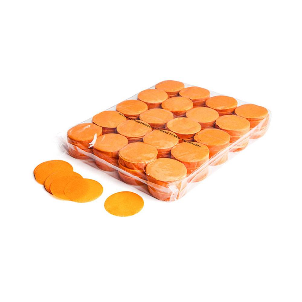 Image of MagicFX Slowfall confetti rondjes 55mm oranje
