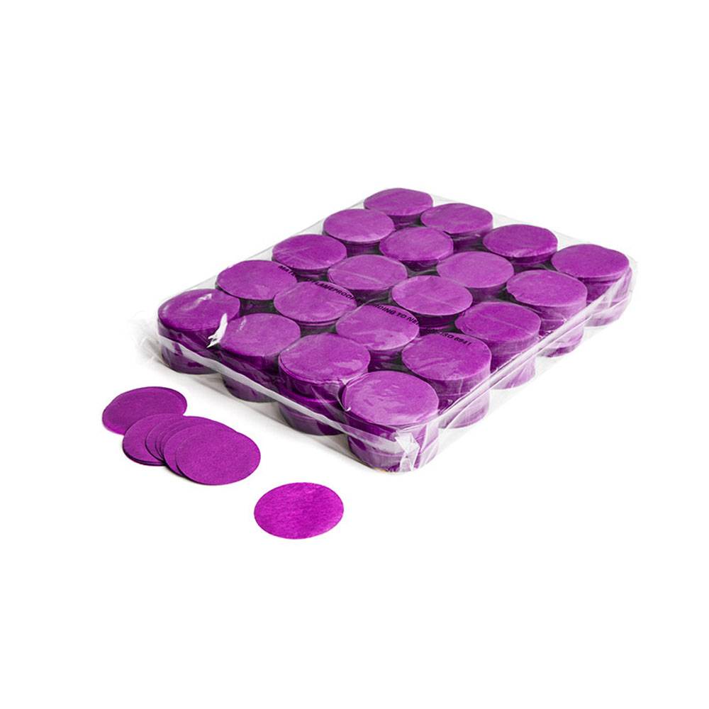 Image of MagicFX Slowfall confetti rondjes 55mm paars