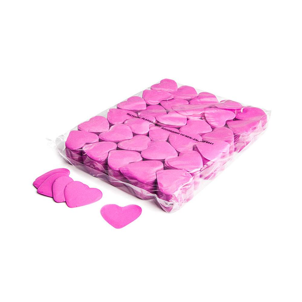 Image of MagicFX Slowfall confetti hartjes 55mm roze