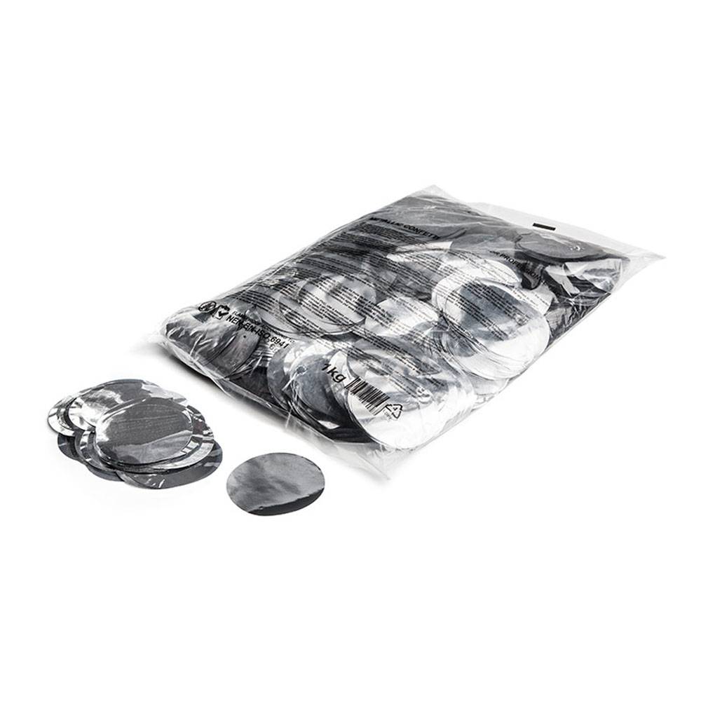 Image of MagicFX Metallic confetti rondjes 55mm zilver