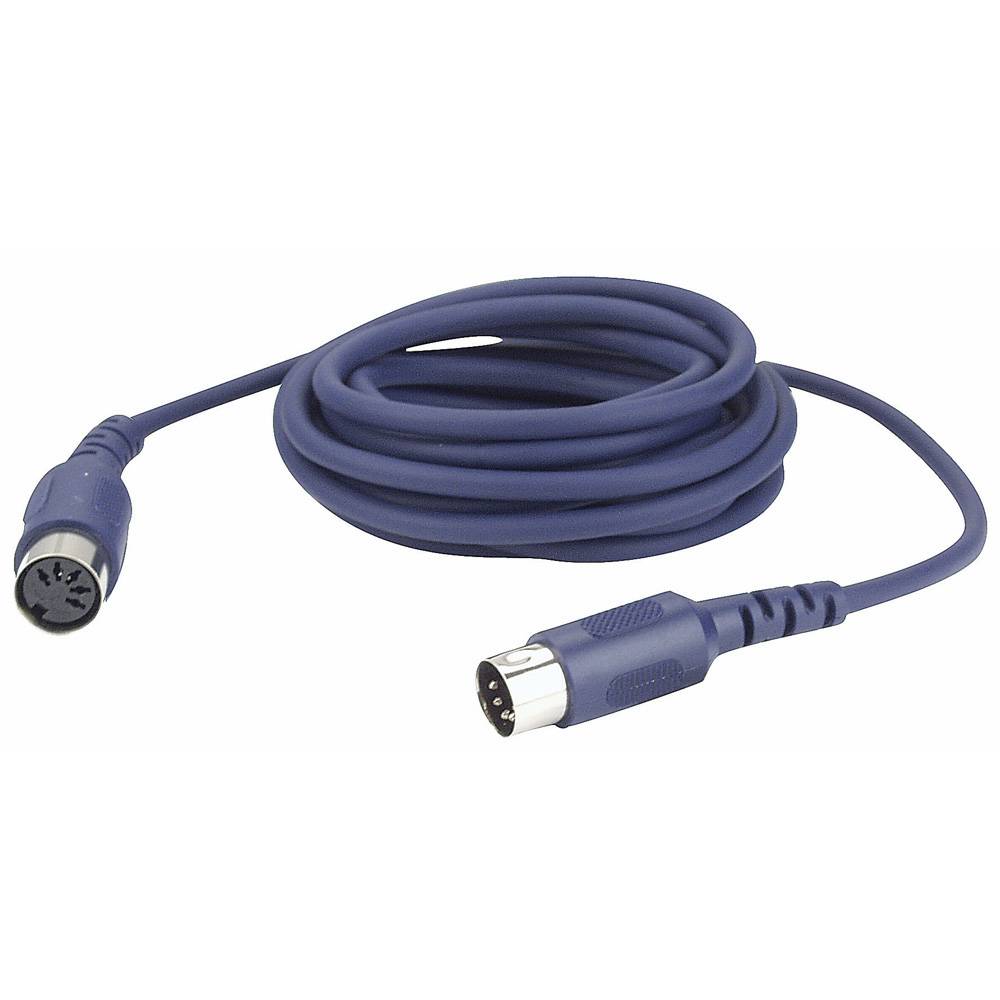 Image of DAP FL52 5-pins DIN MIDI male-female kabel 3m 5-pins aangesloten