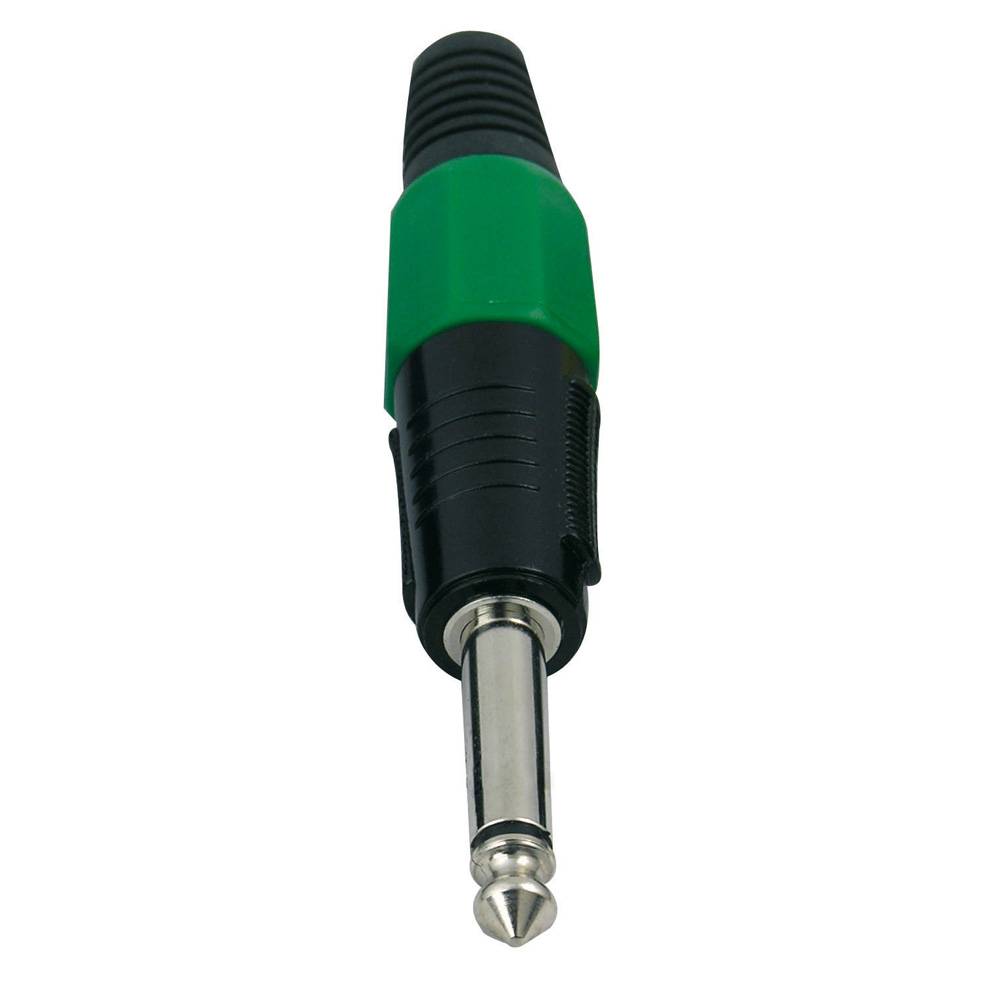 Image of DAP 6,3mm Jackplug mono zwart met groen eindkapje