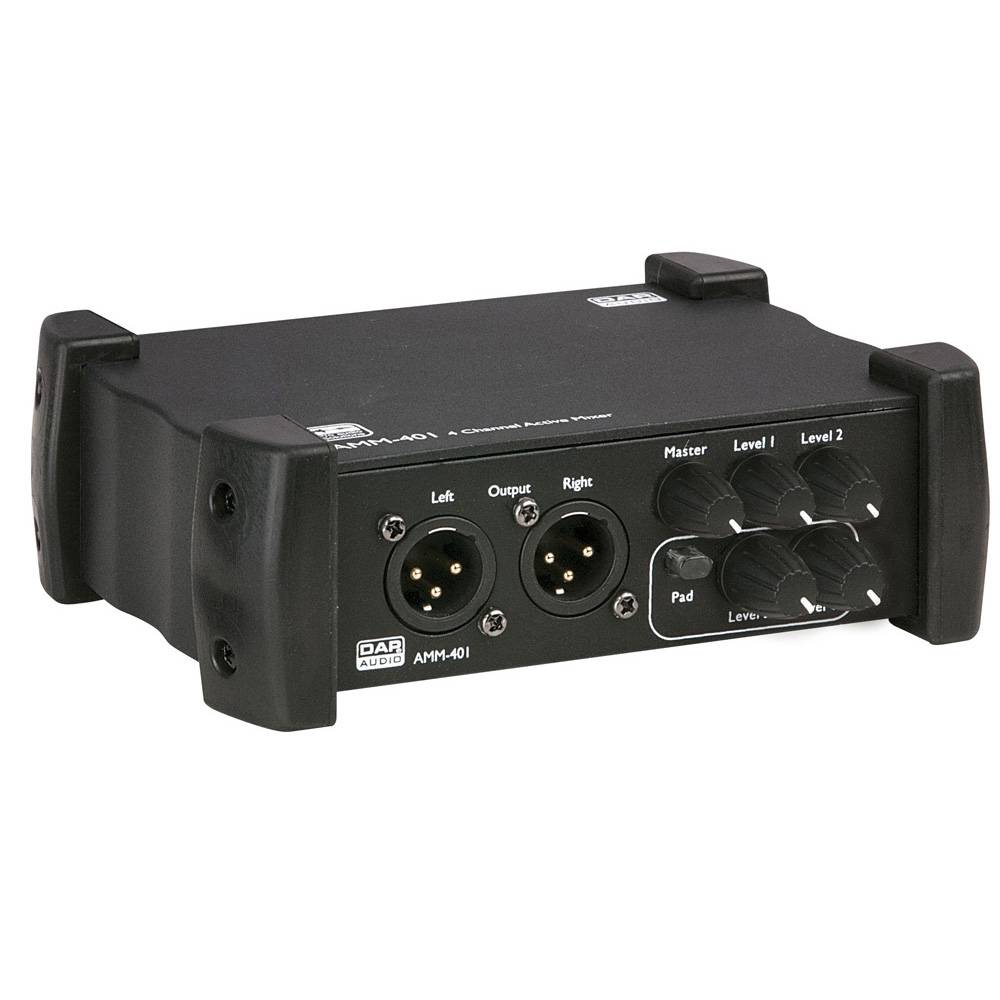 Image of DAP AMM-401 compacte actieve 4-kanaals mixer