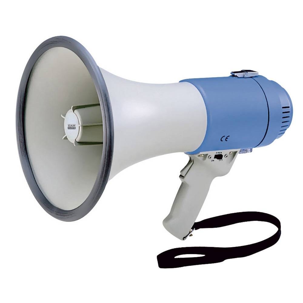 Image of DAP MF-25F hand megafoon met sirene 25 Watt